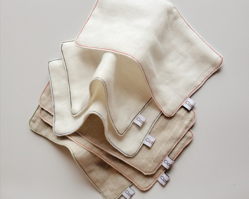 リネンダブルガーゼハンカチ 生成り3カラー その他キッチン小物