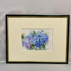 209）原画 あじさい 水彩画 絵画 マグリット0125 通販 17291123