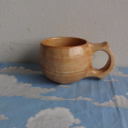 　ヒノキの一木彫りコーヒーカップ. 13枚目の画像