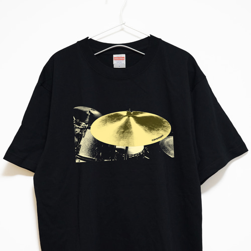 アートなドラムのフォトデザイン① 音楽系Tシャツ プレミアム生地 