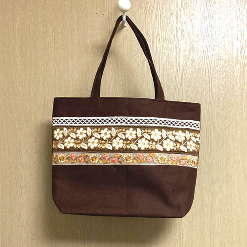 Re:GEM リジェム | ． インド刺繍リボンのヌビバッグ この季節に