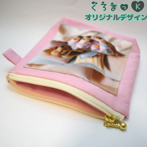 おやすみわんこたち ダックス】両面 ハンドメイド ポーチ オーダー 