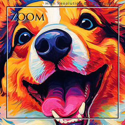 【Heavenly Life（天ノ国） - ウェルシュコーギー犬 No.4】アートポスター 犬の絵 犬の絵画 3枚目の画像