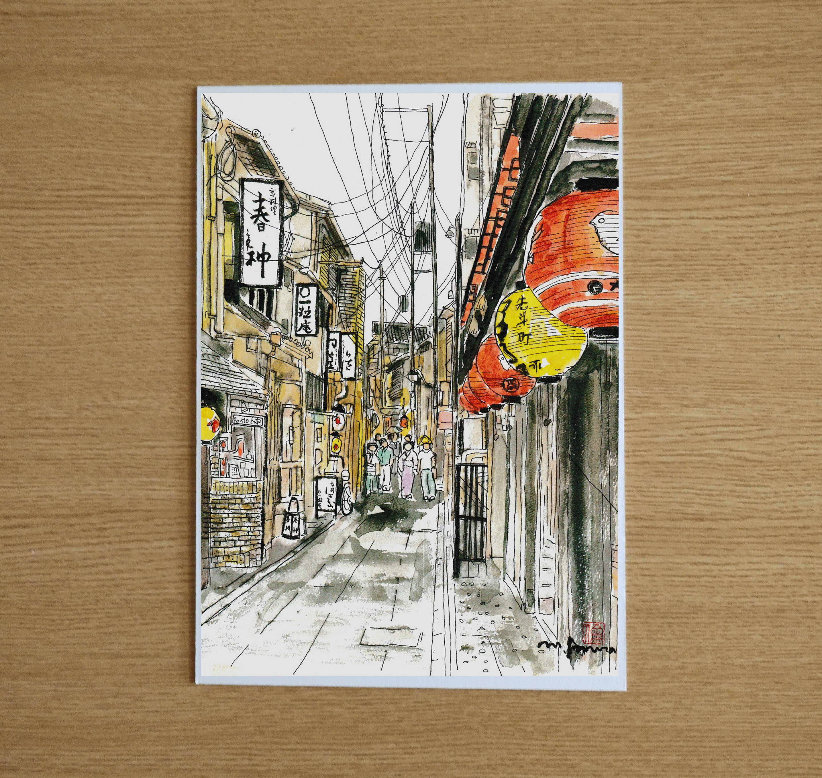 Masato - [京都二年坂スケッチ] 水彩画蔵出し作品原画販売中