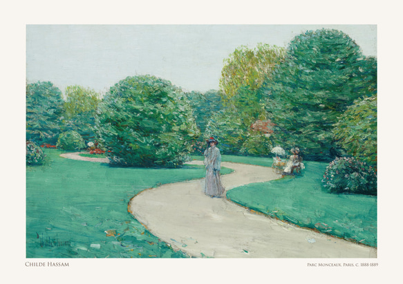 チャイルド・ハッサム Parc Monceau アートポスター 絵画 アートパネル 名画 特大 風景画 AP283 5枚目の画像