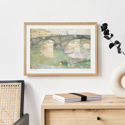 チャイルド・ハッサム Ponte Santa Trinita 橋 アートポスター 絵画 アートパネル AP284 3枚目の画像