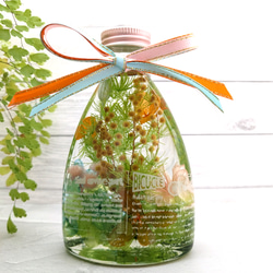 ビタミンカラーの ミモザハーバリウム  プレゼント ホワイトデー 入学祝い  卒業祝い 就職祝い 母の日 1枚目の画像