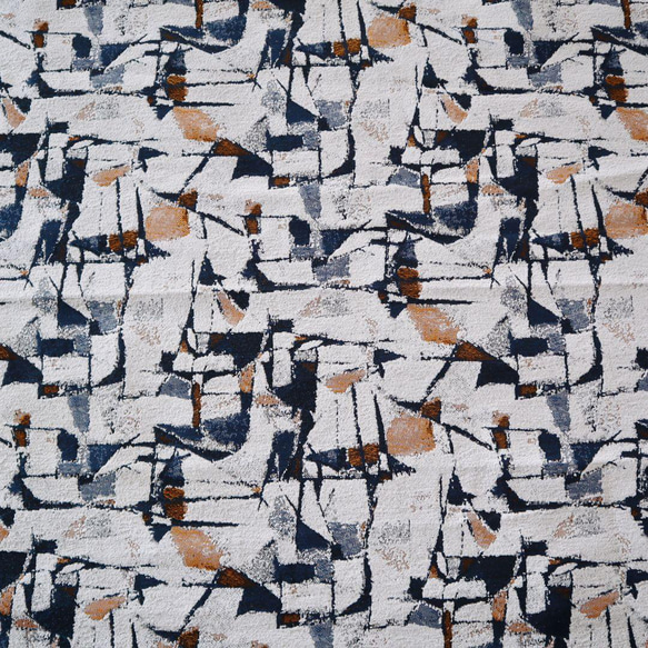 ジャガード織り生地 ゴンブラン織り 油絵感 几何学模様 8枚目の画像
