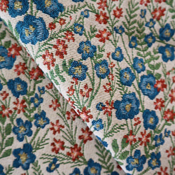 お花柄 ゴブラン織り生地 ジャガード織り ボタニカル柄 6枚目の画像