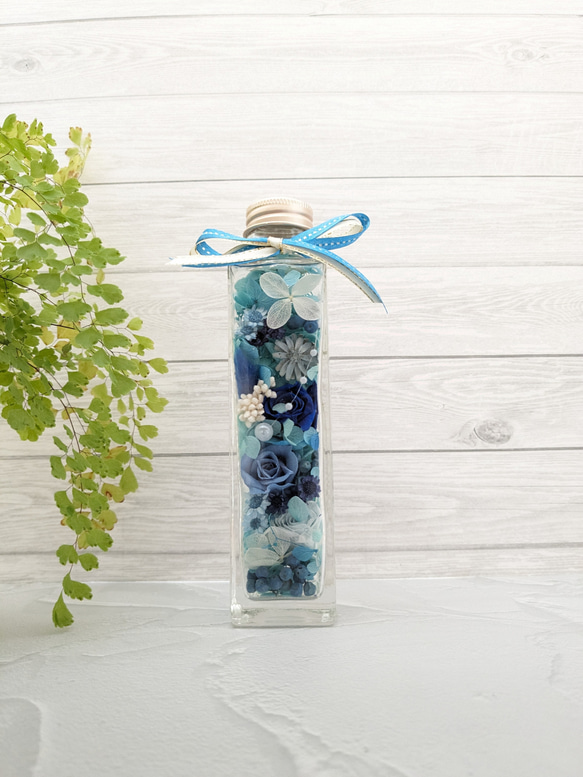 バラのボトルフラワー ハーバリウム プレゼント ギフト シンプル 4枚目の画像