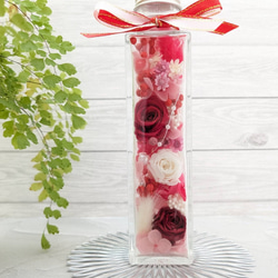 バラのボトルフラワー ハーバリウム プレゼント ギフト シンプル 3枚目の画像