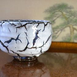 虹色のお花のお茶碗（1つのお値段です） 茶碗・めし碗 手作り陶器Rie