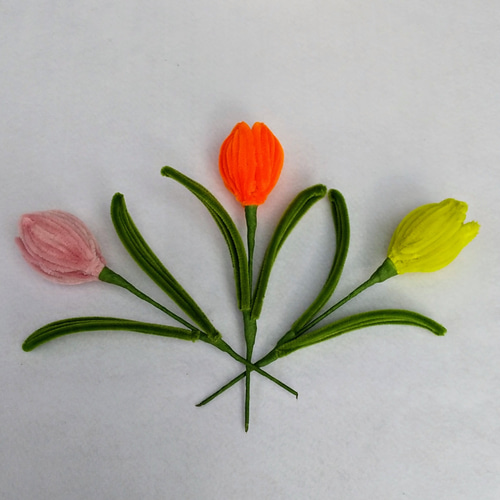 チューリップ アートフラワー モールアート 造花 アートフラワー