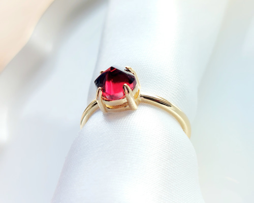 指輪　宝石質モザンビーク産ガーネットAAA リング　天然石 49cc6c6e96608df243beef5cbc69fe