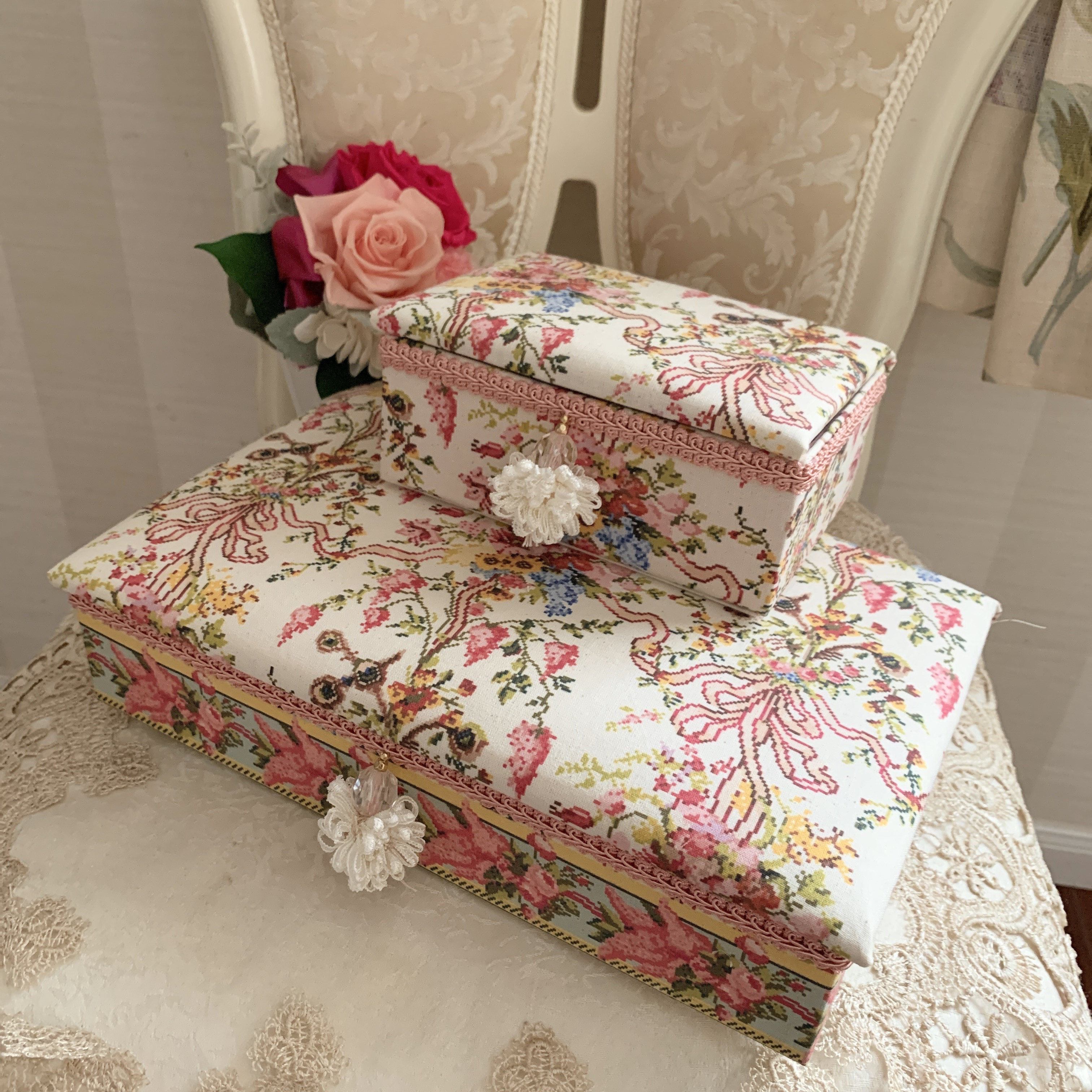 【5点セット】マリーアントワネット　王妃の寝室の収納ボックス