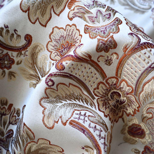 ダマスク柄 ジャガード織り生地 ボタニカル柄 植物 生地 Grace's