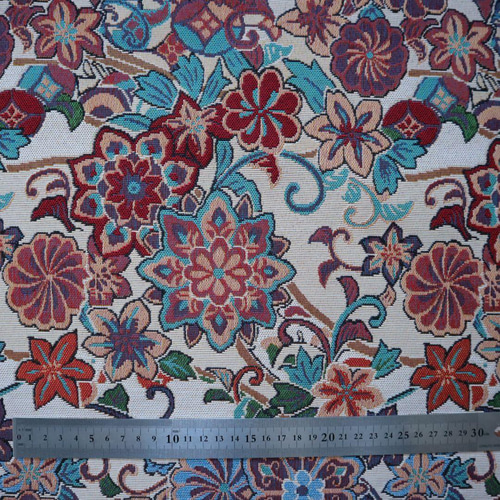 アンティーク調花柄 ゴブラン織り生地 ジャガード織り 生地 Grace's