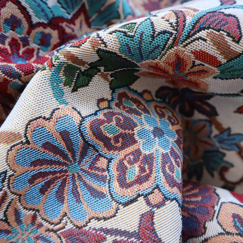 アンティーク調花柄 ゴブラン織り生地 ジャガード織り 生地 Grace's