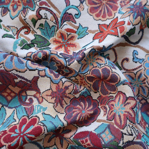 アンティーク調花柄 ゴブラン織り生地 ジャガード織り 生地 Grace's