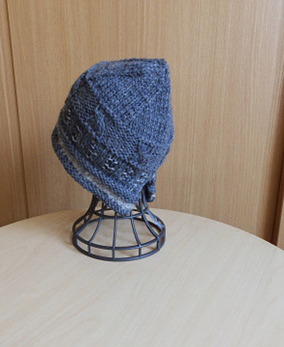 ✨新作✨ ⛄⛄ 厚地の暖か手編みニット帽子⛄⛄ 【送料無料】防寒対策　 バラクラバ　冬 5枚目の画像