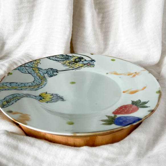 plate.   strawberry and dragon   φ24◆20％off◆ 4枚目の画像