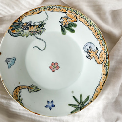 plate.  dragon and shochikubai φ24◆20%off◆ 1枚目の画像