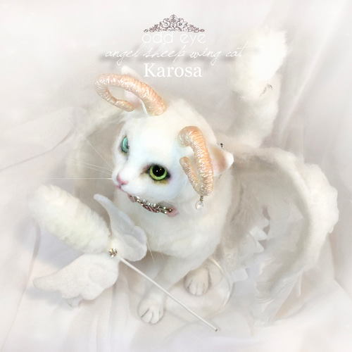 vintage ornament ୨୧* しろ猫ちゃん クリップ