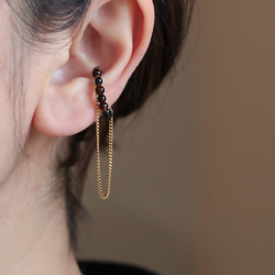 earcuff /気分高まる！オニキス 2枚目の画像