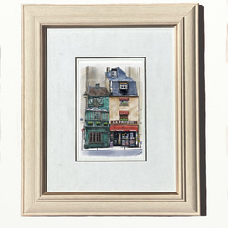 ポストカード ヨーロッパ風景画（組み合わせ自由4枚セット1.000円）No.259  パリ　カルチェラタンの街角 2枚目の画像