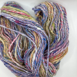 手紡ぎ毛糸カラフルmix️️ 3枚目の画像
