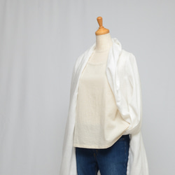 《受注制作》ストンとタンクトップ あづみ野（生成り）C-19 9枚目の画像