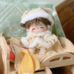 20cmぬいぐるみ服/ぬいぐるみ結婚式純白花嫁衣装/ぬいちゃん