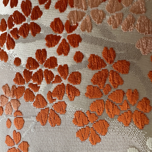 ◇30%off◇絹の帯と帯締めのバッグ 舞桜文柄 帯リメイク224AB ◇30%off◇絹の帯と帯締めのバッグ 舞桜文柄 帯リメイク224AB