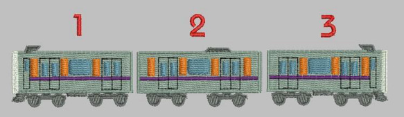 東武鉄道刺繍ワッペン　大 1枚目の画像