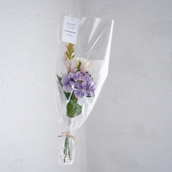 母の日にも◎◆枯れない飾れる花束◆インテリアフラワー　ホワイト（ローズ・アジサイ・チュベローズ） 4枚目の画像