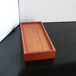 ●New屋久杉　無垢　大きな筆箱　ペンケース　宝くじ箱　小物入れ　木製　K262 11枚目の画像