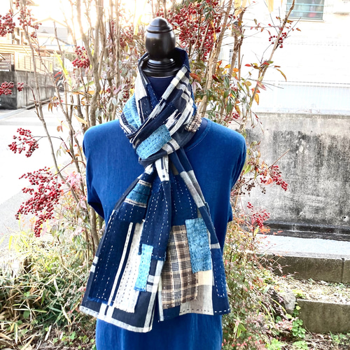 古布　藍染　襤褸　紋入りトップス 楽天市場】藍染 古布の通販