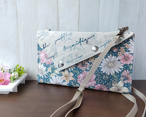 マドレーヌ　ポシェットと長財布　リバティセンテッドガーデンパステル 15242b76261d7a07ea0a9fad6272b6