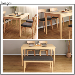 Living table 150cm solid wood　ナチュラル/ブラウン｜リビングテーブル送料無料 7枚目の画像
