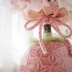 桜のトピアリー アートフラワー ❁ さくらピンク 花見 蘭  母の日 プレゼント Creema限定 8枚目の画像