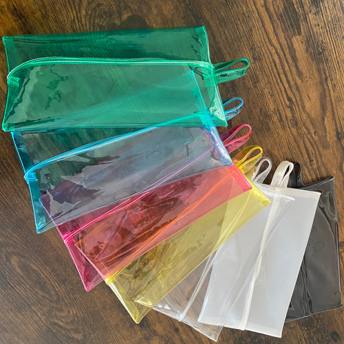 ティッシュカバー箱なしタイプ専用〈小さめサイズ〉【クリアブルー