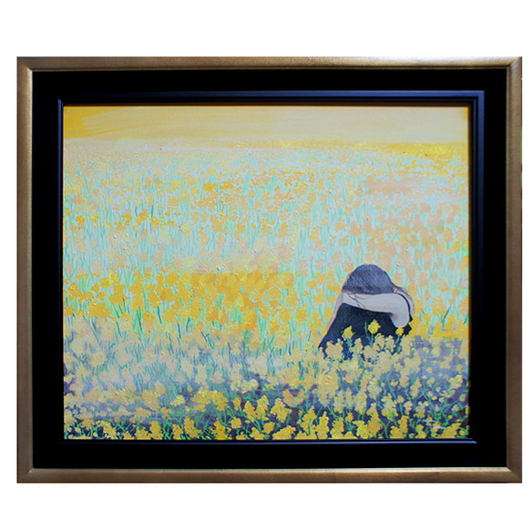 絵と額縁を一体に作ったアクリル画 57fe78e845a3dff0d2ddbd996a2416