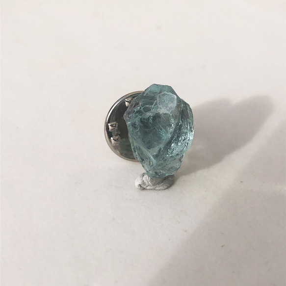 [其中一種] 海藍寶石胸針礦物原石天然石手工配件 (No.2558) 第3張的照片
