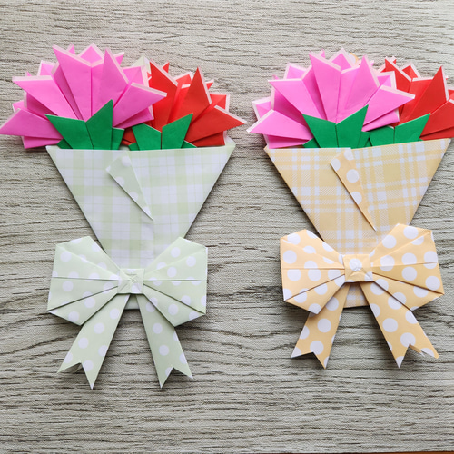 [匿名配送]折り紙カーネーション花束　一輪タイプオーダー用ページ 匿名配送]折り紙カーネーション花束 一輪タイプオーダー用ページ