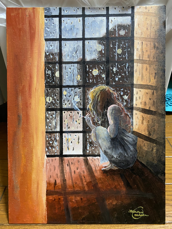 嘆き/オリジナル現代アート／額縁付き【１点のみ】 嘆き/オリジナル現代アート／額縁付き【1点のみ】 【公式通販】