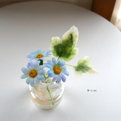 再販）枯れない 菜の花 ✿クレイフラワーNO.N2-1 アートフラワー