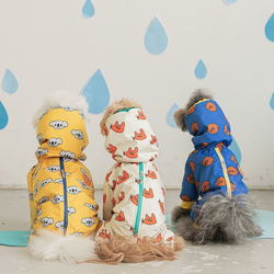 犬服 犬用レインコート カッパ かっぱ 防水 春 秋 冬 梅雨 アウター かわいい ペット用品 お散歩 ch-857 3枚目の画像