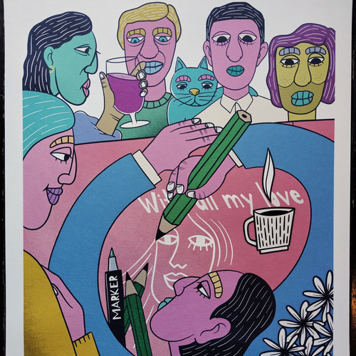 アーティストポスター　ALL STAR　A3　Queen 絵画　アート fpgjapan_papm-236