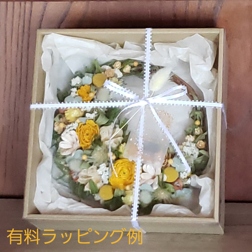 ユーカリとスターチスのリース ナチュラルピンク ユーカリとスターチスのリース ナチュラルピンク