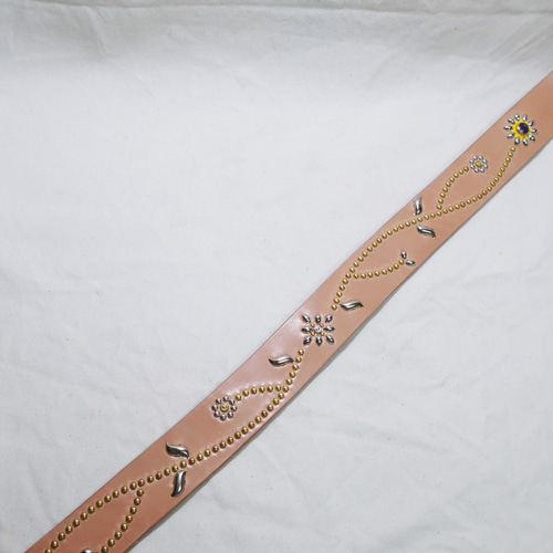 スタッズ レザー ベルト ハンドメイド bero3-99